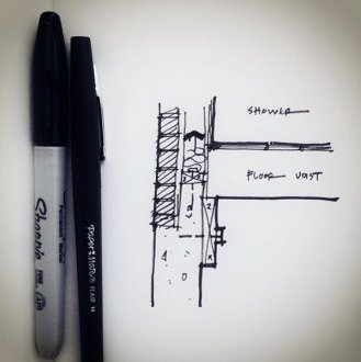 Architectural Sketch detail line weight