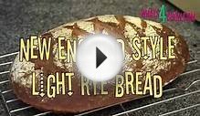 New England Style Light Rye Bread with Sour Cream. How to